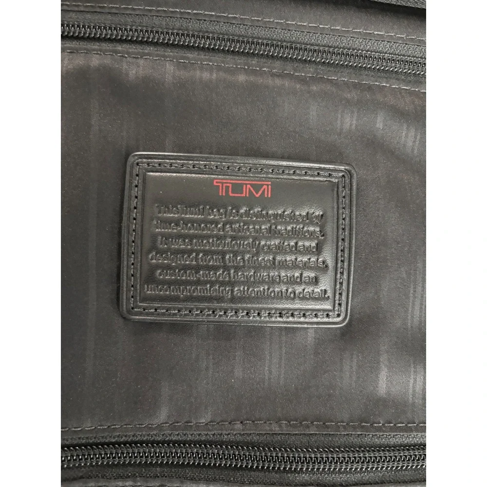 Tumi Alpha Ballistic Nylon Rolling Garment Bag‎ Black Tri-Fold Suitcase BMJ